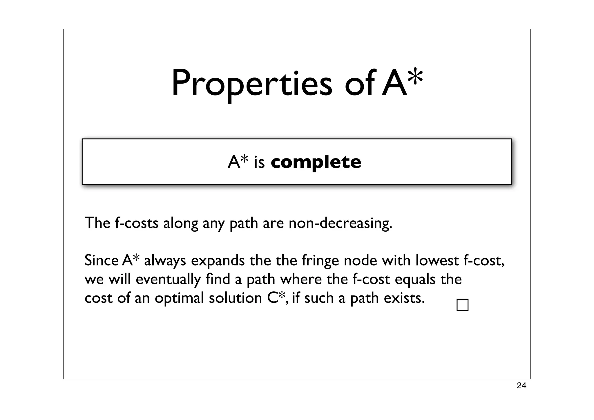 Finding Paths in Large Spaces - A* and Hierarchical A*