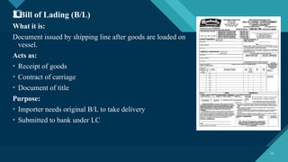 Comprehensive Guide to Export Process and Documentation | PPTX