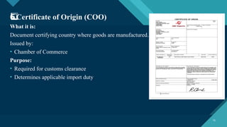 Comprehensive Guide to Export Process and Documentation | PPTX