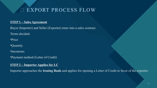 Comprehensive Guide to Export Process and Documentation | PPTX