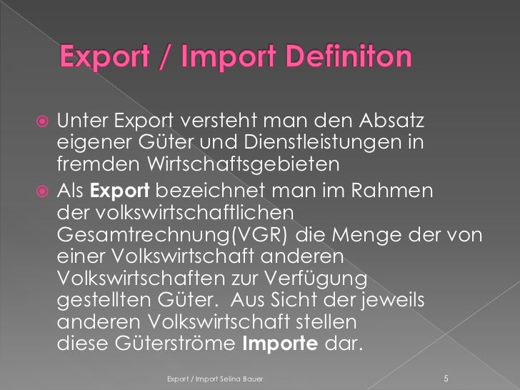Export import