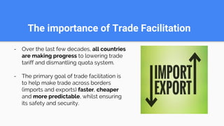 Trade facilitation - Import &Export | PDF
