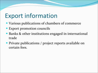 Export – import documentation and steps for successful | PPT