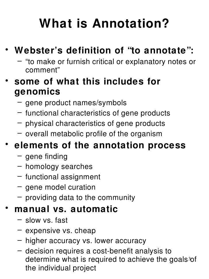 What is the purpose of writing a critical annotation? image