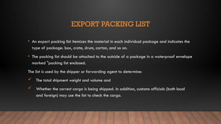 pack list tutorial #1 - exporting out of caterease -... Export Procedure in Bangladesh.pptx Bangladesh | PPTX