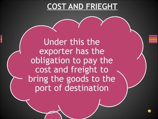 COST AND FRIEGHT
 