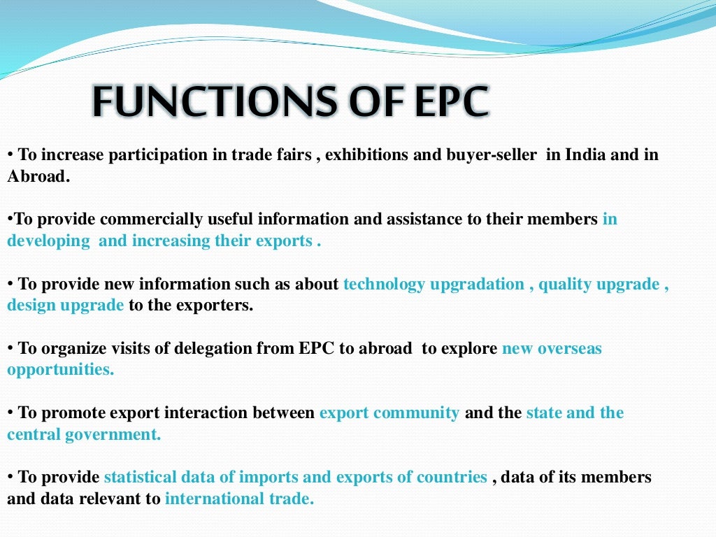 Export promotion council