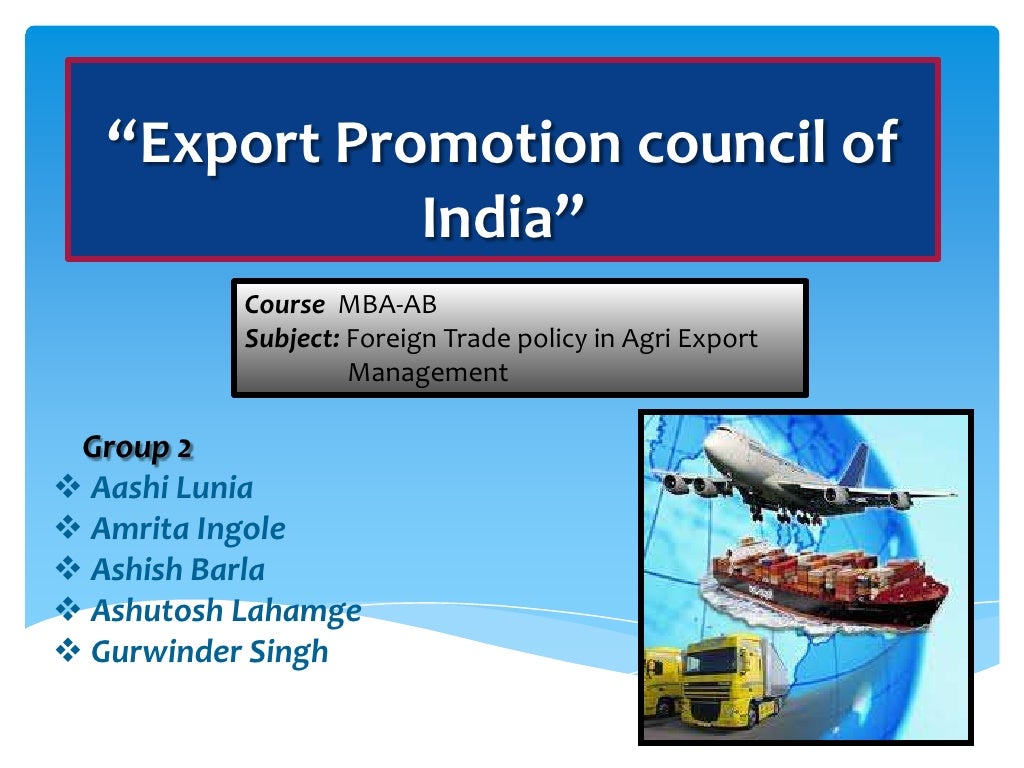 Export promotion council of india