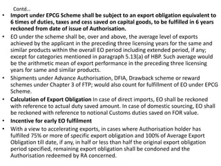 Export License Obligations For Exporters Reference: Export Promotion Schemes In India By Anish J Parashar