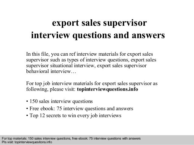 why do you want to be a supervisor