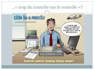 …« trop de contrôle tue le contrôle »?
 