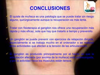 Expocicion del ganglión en la muñeca | PPT