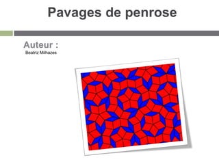 Pavages de penrose

Beatriz Milhazes
 