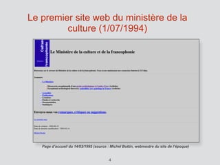 Le plan de numérisation du Ministère de la Culture (1996-2003) 