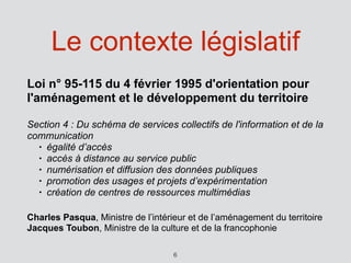 Le plan de numérisation du Ministère de la Culture (1996-2003) 
