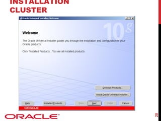 20

INSTALLATION
CLUSTER

 