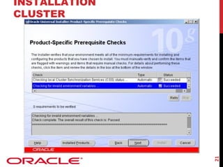 21

INSTALLATION
CLUSTER

 