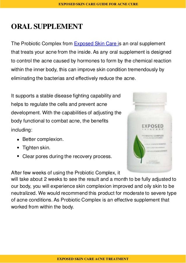 exposed probiotic complex