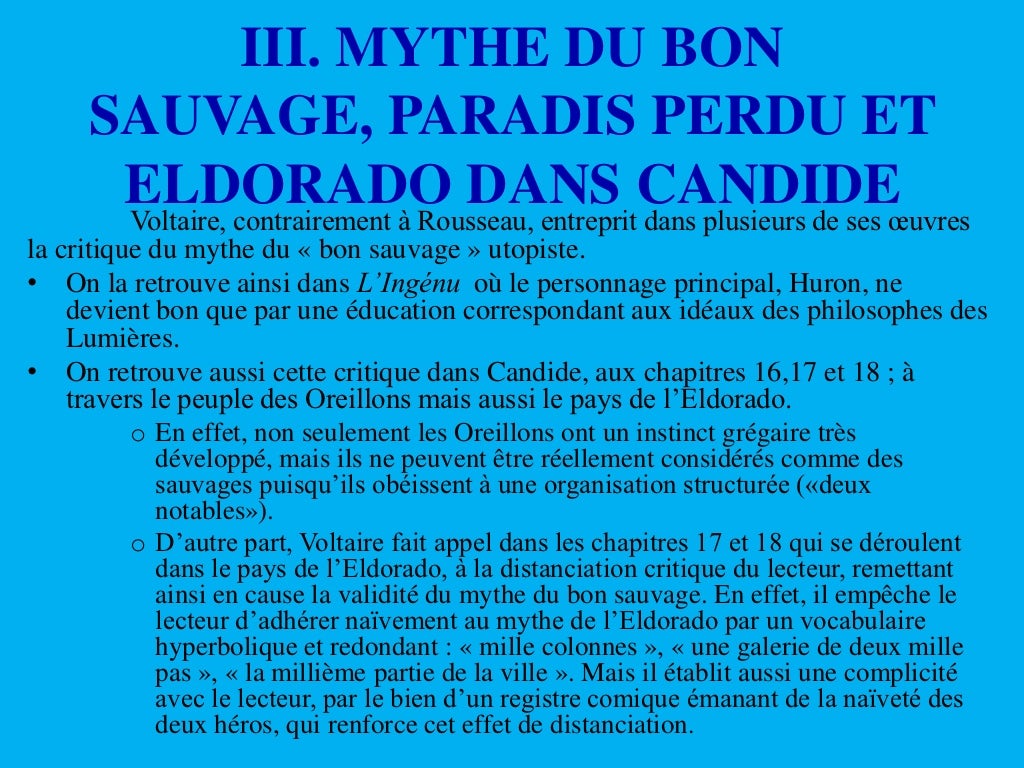 Le mythe du bon sauvage