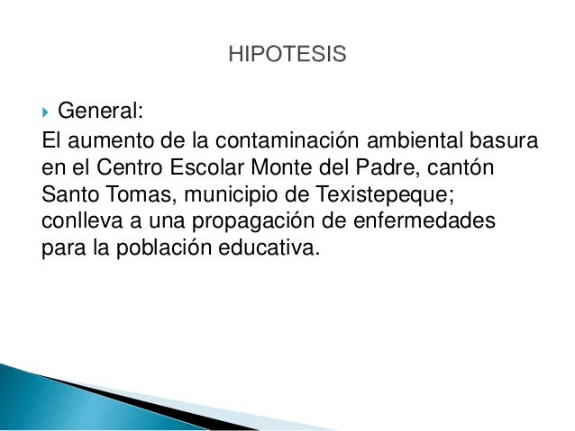 Trabajo de investigación sobre la contaminación ambiental basura