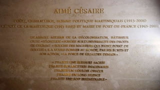 Exposé sur aimé césaire