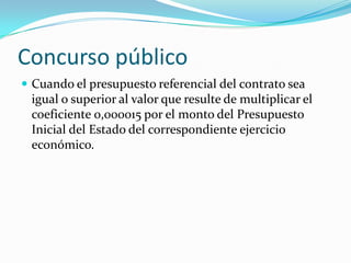 MENOR CUANTIASi fuera imposible aplicar los procedimientos dinámicos previstos en el Capítulo II de este Título o, en el caso que una vez aplicados dichos procedimientos, éstos hubiesen sido declarados desiertos; siempre que el presupuesto referencial sea inferior al 0,000002 del Presupuesto Inicial del Estado del correspondiente ejercicio económico.  En los casos de los números 1 y 3 se podrá contratar directamente. En el caso previsto en el número 2 se adjudicará el contrato a un proveedor registrado en el RUP escogido por sorteo público de entre los interesados previamente en participar en dicha contratación. De requerirse pliegos, éstos serán aprobados por la máxima autoridad o el funcionario competente de la Entidad Contratante y se adecuarán a los modelos obligatorios emitidos por el Instituto Nacional de Contratación Pública.
