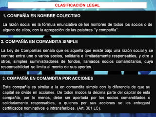 CLASIFICACIÓN LEGAL
 
