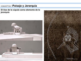 CONCEPTOS :Paisaje y Jerarquía
El Uso de la cúpula como elemento de la
jerarquía
 