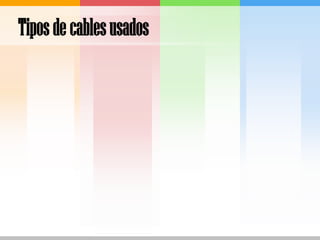 Tipos de cables usados