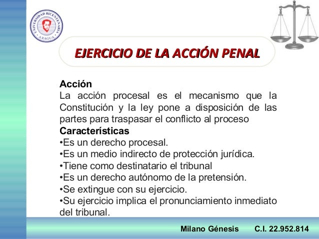 ejercicio de la accion penal