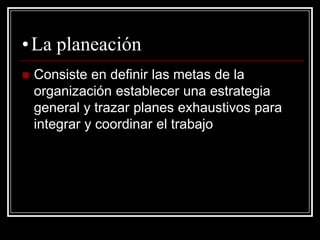Exposición fundamentos de la planeación | PPT