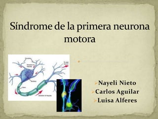 Síndrome de la primera neurona motora ,[object Object]