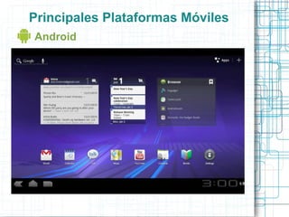 Principales Plataformas Móviles
Android
 