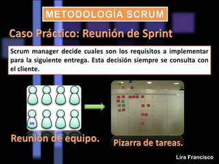 METODOLOGÍA SCRUM
Lira Francisco
 