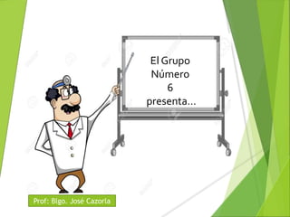 …
El Grupo
Número
6
presenta…
Prof: Blgo. José Cazorla
 