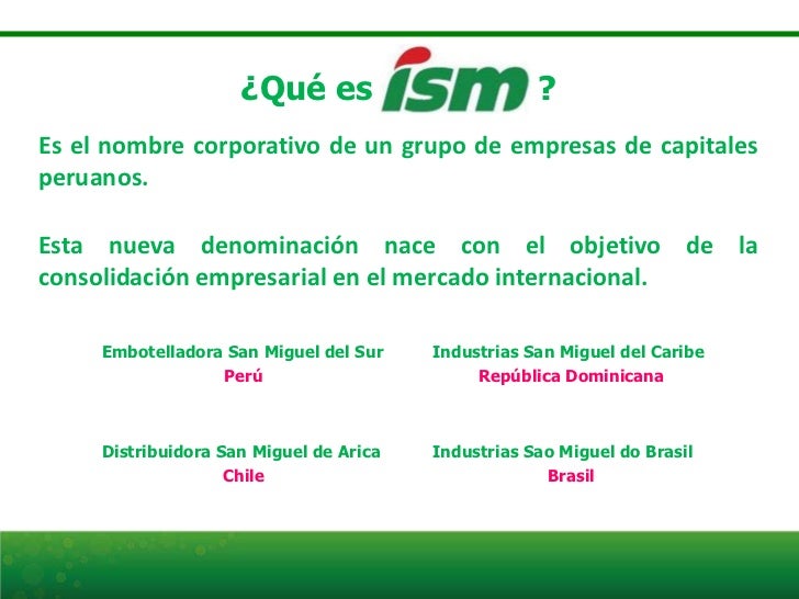 Exposición Clientes Externos ISM 2,012 Exposición Clientes Externos ISM 2,012