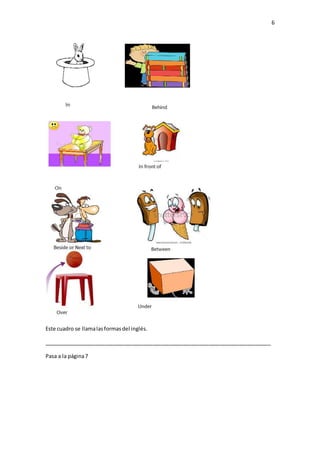 6
Este cuadro se llamalasformasdel inglés.
_____________________________________________________________________________
Pasa a la página7