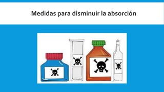 Medidas para disminuir la absorción
 