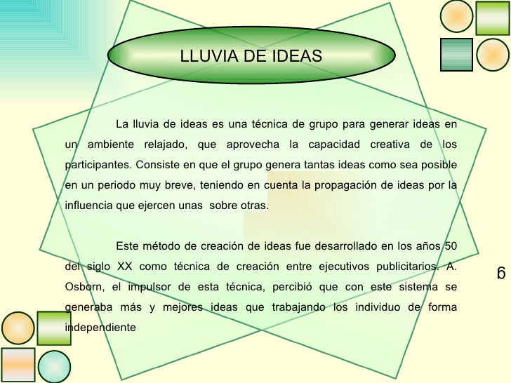 Aplicaciones O Software Para Generar Ideas Lluvia De Ideas