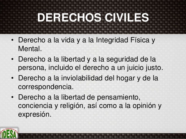 Derechos Civiles Y Politicos Derechos Civiles Y Politicos