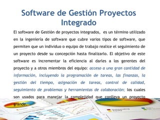 Exposición de software de gestion de proyectos
