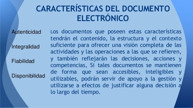 PRIMER EJE TEMÁTICO EL DOCUMENTO ELECTRÓNICO