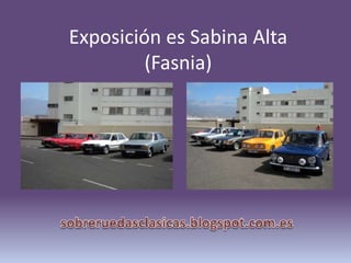 Exposición es Sabina Alta
(Fasnia)
 