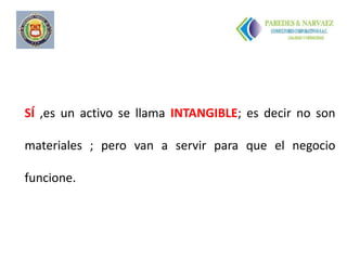 ..




SÍ ,es un activo se llama INTANGIBLE; es decir no son

materiales ; pero van a servir para que el negocio

funcione.
 