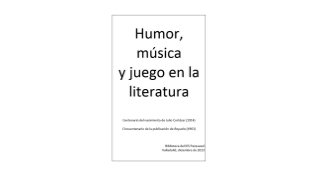 Exposición Humor, música y juego en la literatura