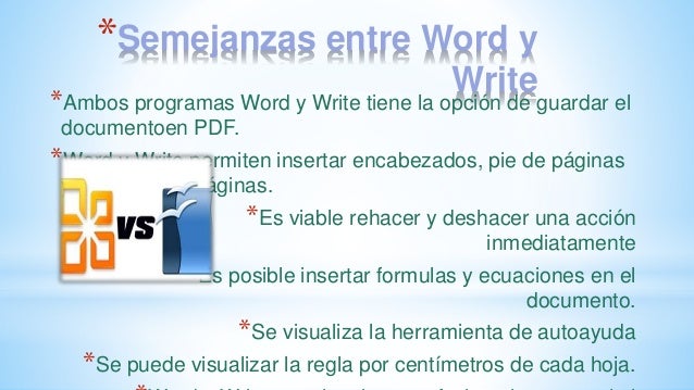 Diferencia Y Semejanzas De Word Pad Y Powerpoint Images