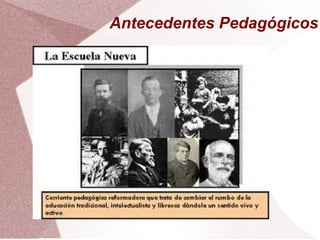 Antecedentes Pedagógicos
 