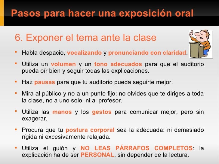 Exposición oral