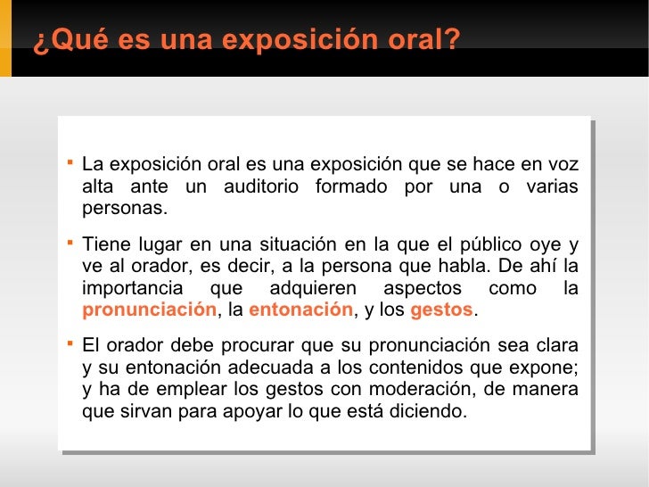 Exposicion Oral 10