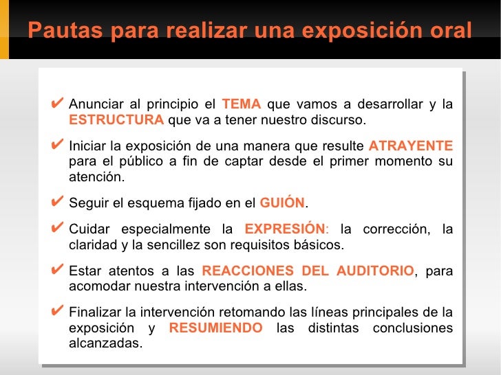 Resultado de imagen para que es una exposición oral y sus caracteristicas